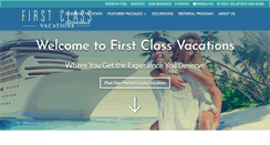 Desktop Screenshot of firstclassvacations.com