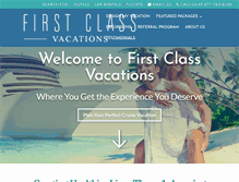 Tablet Screenshot of firstclassvacations.com